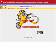 Tablet Screenshot of enduro-versand.com